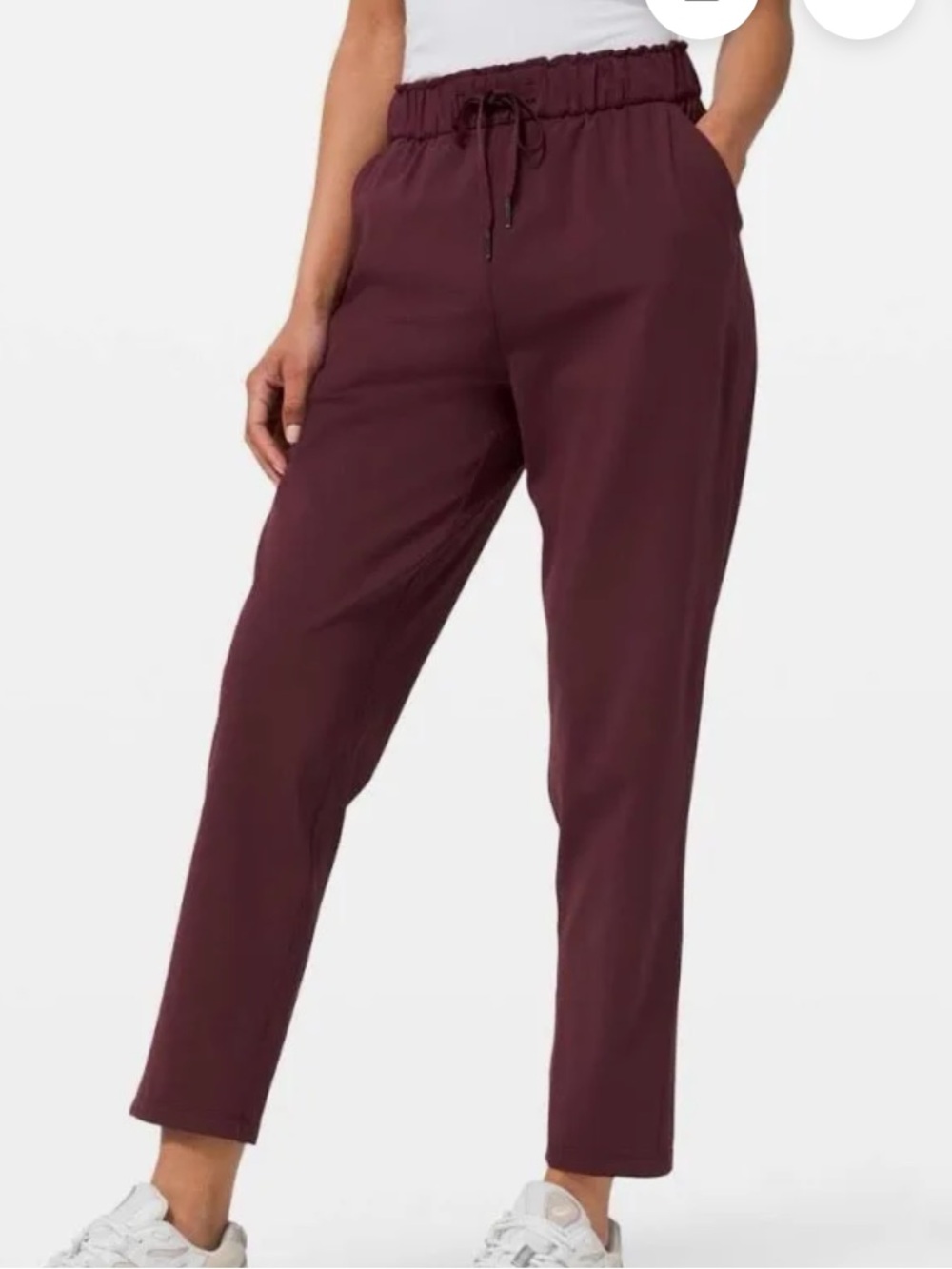 lululemon Just Keep Moving Pants in Cassis